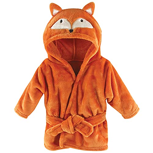 0660168163940 - HUDSON BABY UNISEX BABY PLUSH POOL AND BEACH ROBE COVER-UPS, FOX, 18-24 MONTHS
