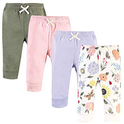 0660168625745 - TOUCHED BY NATURE UNISEX BABY ORGANIC COTTON PANTS, FLUTTER GARDEN, 3-6 MONTHS