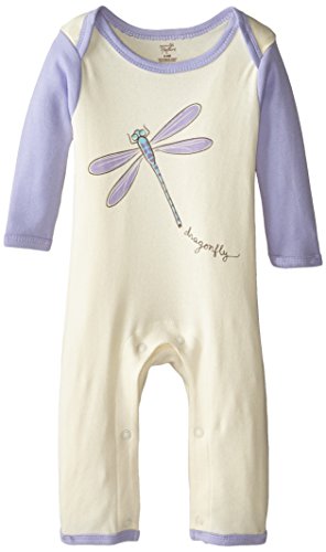 0660168682434 - TOUCHED BY NATURE ORGANIC COTTON ROMPER, DRAGONFLY, 3-6 MONTHS