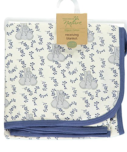 0660168686623 - TOUCHED BY NATURE ORGANIC RECEIVING BLANKET, ELEPHANT