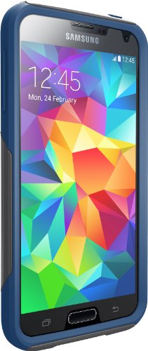 0660543033707 - OTTERBOX SAMSUNG GALAXY S5 CASE - FRUSTRATION-FREE PACKAGING PROTECTIVE CASE FOR GALAXY S5 - BLUEPRINT (GREY/BLUE)
