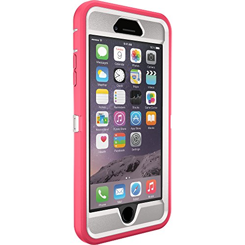 0660543353638 - OTTERBOX DEFENDER SERIES IPHONE 6 PLUS ONLY CASE (5.5 VERSION), RETAIL PACKAGING, NEON ROSE (WHISPER WHITE/BLAZE PINK)