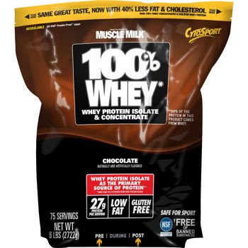0660726760406 - MAKERS OF MUSCLE MILK 100% WHEY PROTEIN BAG OF CHOCOLATE