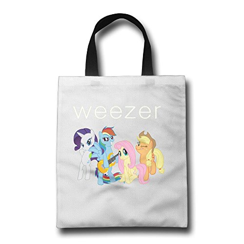 6611345208576 - WEEZER THE GREEN PONY ALBUM REUSABLE 100% POLYESTER SHOPPING BAG PRINTED ON BOTH SIDES