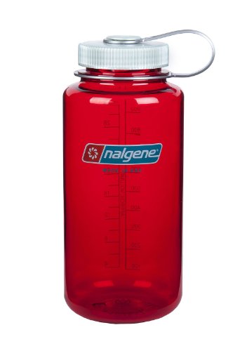 0661195784177 - NALGENE BPA FREE TRITAN WIDE MOUTH WATER BOTTLE, 1-QUART, OUTDOOR RED