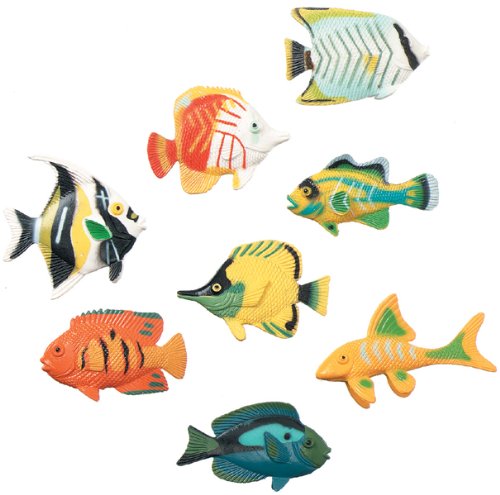 6613091343716 - DARICE CREATURES INC PLASTIC CREATURES: TROPICAL FISH 14/PKG