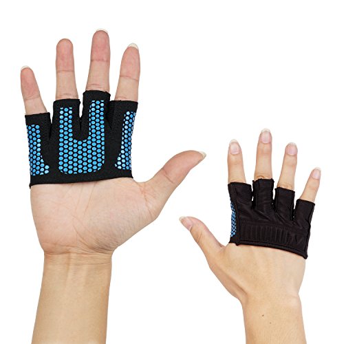 0661596821839 - WEIGHT LIFTING GLOVES ANTI-RIPPER GRIP GLOVE MICROFIBER LYCRA WITH PREMIUM SILICONE FITNESS GLOVES FOR YOGA, WODS, PULL-UPS, AND FITNESS ROWING PALM WOMEN & MEN