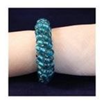 0661799412148 - BLUE GLASS BEADED NAPKIN RINGS, SETS OF 6, GREAT FOR ANY HOLIDAY AND INEXPENSIVE GIFT