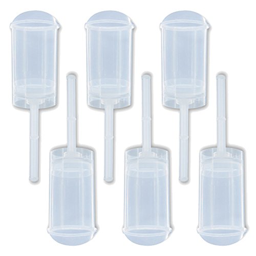 0661799621595 - BAKING ADDICT WHOLESALE CLEAR PUSH-UP CAKE POP SHOOTER(PUSH POPS)PLASTIC CONTAINERS WITH LIDS, BASE & STICKS, 6 COUNT