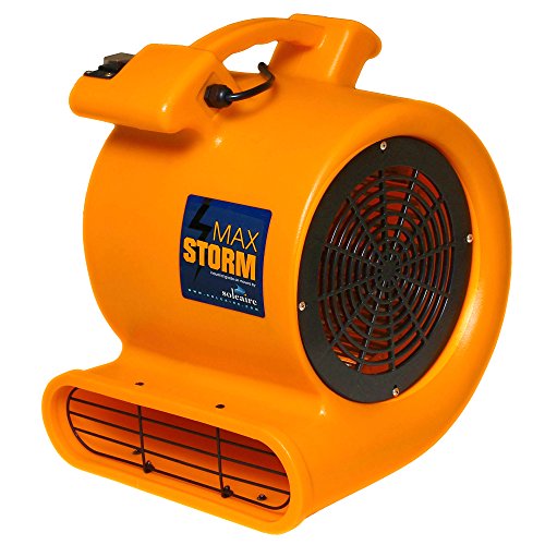0661799902908 - MAX STORM ORANGE 2550 CFM DURABLE LIGHTWEIGHT CARPET DRYING FAN BLOWER AIR MOVER DRAW LOW AMPS MOVE LARGE VOLUMES OF AIR FOR PRO JANITORIAL OR CARPET CLEANING BUSINESS ...