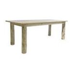 0661890409856 - MONTANA WOODWORKS MONTANA LOG 4 POST DINING TABLE - RECTANGLE - 4 LEGS - 72 X 40 X 30.0 - WOOL - CLEAR