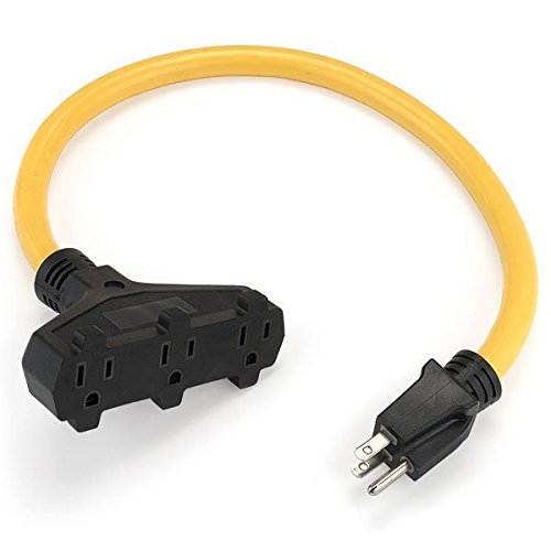 0661899100105 - PROPOWER 2FT 12/3 TRIPLE TAP EXTENSION CORD