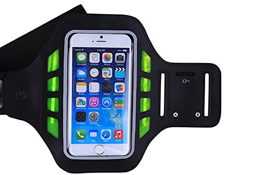 6620472418444 - DSW 4.7 INCH TO 6 INCH IPHONE 6 /6S PLUS, SAMSUNG NOTE 5/4, SPORTS ARMBAND - GREAT FOR RUNNING, CYCLING, WORKOUTS OR ANY FITNESS ACTIVITY , SWEAT PROOF ,FLASH SAFETY TIPS,BLACK