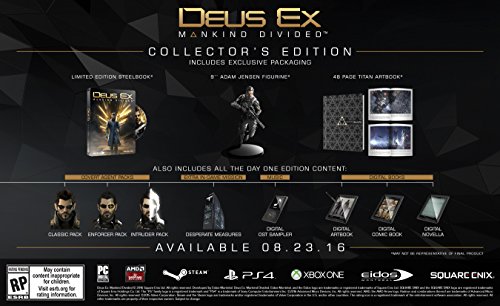 0662248916446 - DEUS EX: MANKIND DIVIDED - COLLECTOR'S EDITION - PLAYSTATION 4