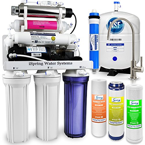 0662425048021 - ISPRING RCC1UP-AK - WQA GOLD SEAL - 7-STAGE 100GPD REVERSE OSMOSIS WATER FILTER SYSTEM