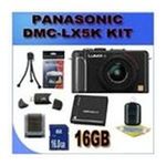 0662425800353 - PANASONIC 10.1MP DIGITAL CAMERA BLACK , BATTERY , LENS CLEANING KIT , CARD READER , 16GB SDHC CARD , TRIPOD ACCESSORY SAVER BATTERY BUNDLE