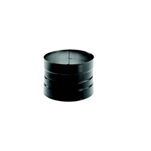 0662492006351 - M & G DURAVENT 7DBK-ADDB 7 INCH DURA-BLACK 24-GA WELDED BLACK STOVEPIPE STOVEPIPE ADAPTOR, DOUBLE SKIRTED