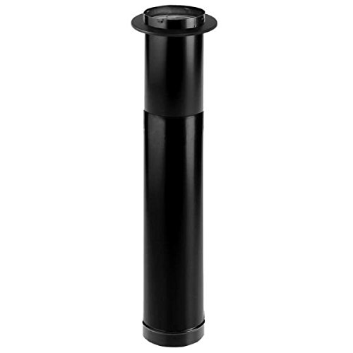 6624928279252 - DURABLACK TELESCOPING LENGTH STOVEPIPE WITH TRIM - 44 - 68