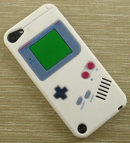 0662712220499 - NEW WHITE NINTENDO GAMEBOY RUBBER SKIN CASE FOR APPLE IPOD TOUCH 5 5TH GEN