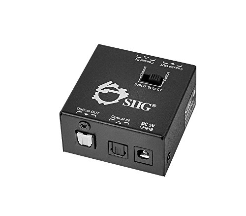 0662774015521 - SIIG S/PDIF COAXIAL/TOSLINK 2-WAY CONVERTER (CE-CX0011-S1)