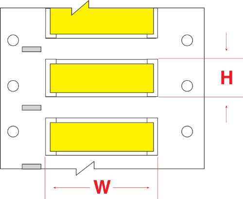 0662820915577 - BRADY PS-125-2-YL-S PERMASLEEVE WIRE MARKING SLEEVES, 0.235 HEIGHT, 2.00 WIDTH, POLYOLEFIN (B-342) YELLOW (ROLL OF 500)