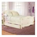 0663078084688 - MCLINTOCK ROMANCE KIDS SLEIGH BED IN ANTIQUE WHITE FINISH-FULL 203-948R