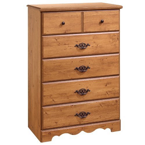0066311025378 - SOUTH SHORE FURNITURE PRAIRIE COLLECTION 5-DRAWER CHEST, COUNTRY PINE