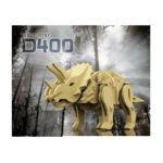 0663170800025 - R C MOTION ACTIVATED WOODEN DINOSAUR 3-D PUZZLE TRICERATOPS LARGE