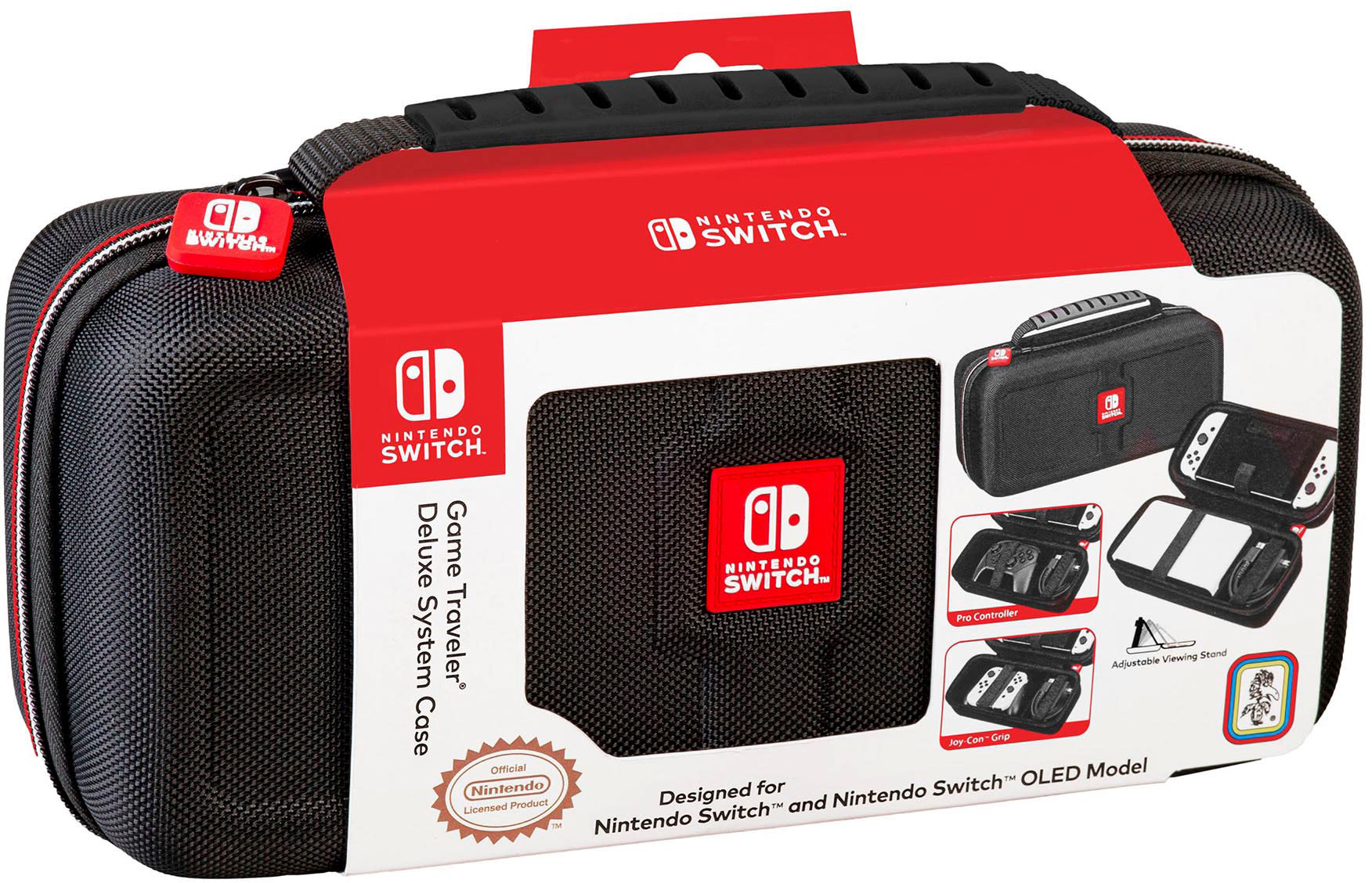 0663293112449 - RDS INDUSTRIES - NINTENDO SWITCH AND NINTENDO SWITCH OLED MODEL GAME TRAVELER DELUXE SYSTEM CASE