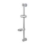 0663370101564 - KINGSTON BRASS KX2522SG KINGSTON BRASS KX2522SG 24 IN. GLIDE BAR WITH ACRYLIC SOAP DISH AND HAND HELD SHOWER HOLDER&#44; CHROME