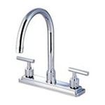 0663370131431 - TAMPA DOUBLE HANDLE CENTERSET KITCHEN FAUCET - FINISH: OIL RUBBED BRONZE