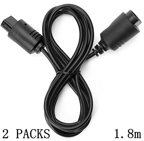 6644135899555 - ZYJ-AWASA 2 PACKS! 6FT LONG REPLACEMENT EXTENSION CABLE FOR NINTENDO 64 N64 CONTROLLER
