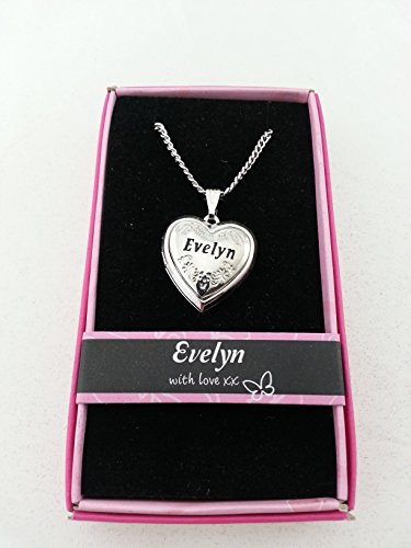 0664540250808 - HALLMARK LOVE LOCKET NECKLACE WITH 16-18 ADJUSTABLE CHAIN - EVELYN