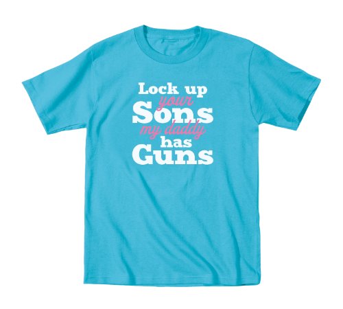 0664661356243 - LOCK UP YOUR SONS. - TODDLER SHIRT - TURQUOISE - 4T