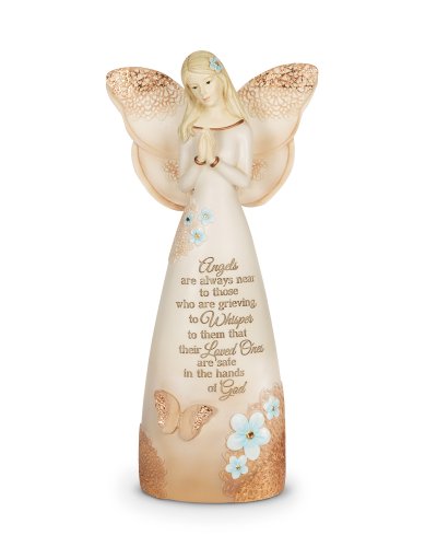 0664843190443 - PAVILION GIFT COMPANY 19044 LIGHT YOUR WAY MEMORIAL LOVED ONES ANGEL FIGURINE, 9-INCH