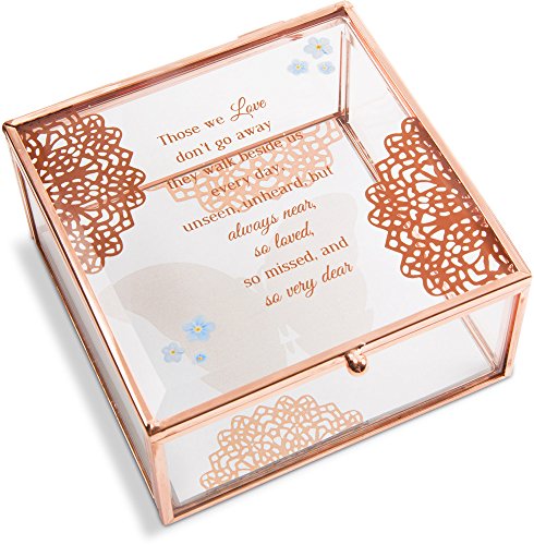 0664843191723 - PAVILION GIFT COMPANY 19172 LIGHT YOUR WAY MEMORIAL - ALWAYS NEAR, SO LOVED, SO MISSED & SO VERY DEAR GLASS KEEPSAKE BOX