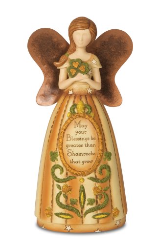 0664843290679 - PAVILION GIFT COMPANY 29067 COUNTRY SOUL IRISH BLESSING ANGEL FIGURINE, 6-INCH