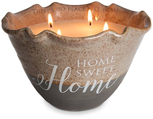 0664843862111 - PAVILION GIFT COMPANY 86211 PLAIN LOVE LIVES HERE - HOME SWEET HOME 4 WICK CERAMIC TRANQUILITY SCENTED CANDLE,