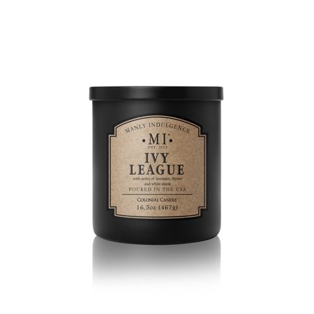 0665098662914 - MANLY INDULGENCE IVY LEAGUE SCENT CANDLE - 1 WICK - 16.5 OZ.