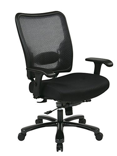 0066510847795 - SPACE SEATING DOUBLE AIRGRID BIG AND TALL BACK AND BLACK MESH SEAT ERGONOMIC MANAGERS CHAIR