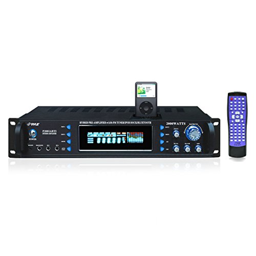 0066513260331 - PYLE P2002ABTI 2000 WATTS HYBRID RECEIVER AND PRE-AMPLIFIER WITH AM-FM TUNER/IPOD DOCKING STATION AND BLUETOOTH