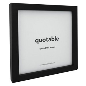 0665475810020 - QUOTABLE QUOTABLE CARD FRAME - BLACK - QUOTES KITCHEN HOME FR-01-QUOTE