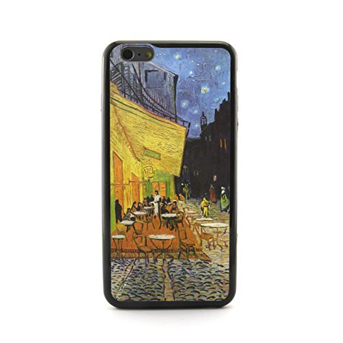 6656922685937 - GENERIC EUCLID+ - THE CAFE TERRACE ON THE PLACE,ARLES,AT NIGHT VINCENT VAN GOGH PAINTING EMBOSSED DESIGN PLASTIC+PC CASE COVER FOR APPLE IPHONE 6 4.7 INCH