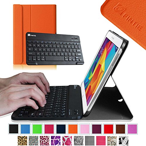 0665960936709 - FINTIE BLADE X1 SAMSUNG GALAXY TAB 4 10.1 KEYBOARD CASE COVER - ULTRA SLIM SMART SHELL LIGHT WEIGHT STAND WITH MAGNETICALLY DETACHABLE WIRELESS BLUETOOTH KEYBOARD, ORANGE