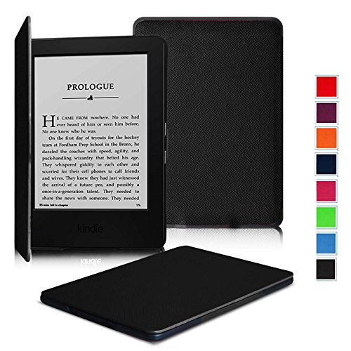 0665960958596 - KINDLE CASE - FINTIE KINDLE 7TH GEN SMARTSHELL CASE - THE THINNEST AND LIGHTEST LEATHER COVER FOR AMAZON KINDLE 6 GLARE FREE TOUCHSCREEN DISPLAY (7TH GENERATION 2014 MODEL), BLACK