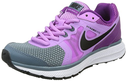 0666003753345 - NIKE WOMENS ZOOM WINFLO RUNNING TRAINERS 684490 SNEAKERS SHOES (US 8, BLUE GRAPHITE BLACK FUCHSIA GLOW BOLD BERRY 401)