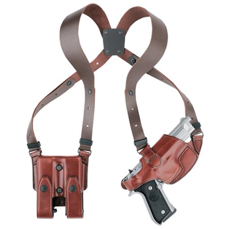 0666406090054 - AKER LEATHER PRODUCTS 101 COMFORT-FLEX SHOULDER HOLSTER FITS S&W M&P 40/45, TAN, RIGHT HAND