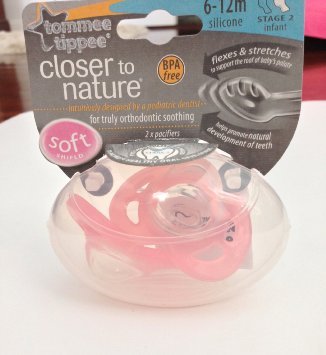 0666519330061 - TOMMEE TIPPEE 2-PACK CLOSER TO NATURE SOFT SHIELD PACIFIER - 6-12M (BLUE)