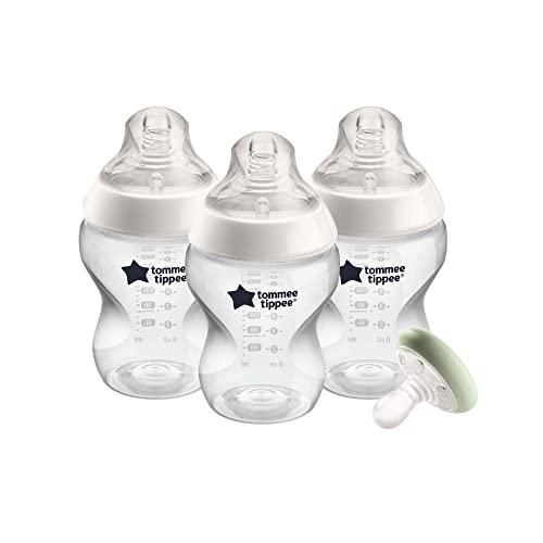 0666519491748 - TOMMEE TIPPEE CLOSER TO NATURE BABY BOTTLES AND BREAST-LIKE PACIFIER, BREAST-LIKE NIPPLES WITH ANTI-COLIC VALVE, 9OZ, 3 COUNT