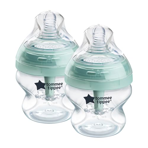 0666519494848 - TOMMEE TIPPEE ADVANCED ANTI-COLIC BABY BOTTLE, 5OZ, 0+ MONTHS, SLOW FLOW BREAST-LIKE NIPPLE FOR A NATURAL LATCH, VENTED ANTI-COLIC WAND, SELF-STERILIZING, 2 PACK